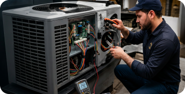 HVAC contractor website example